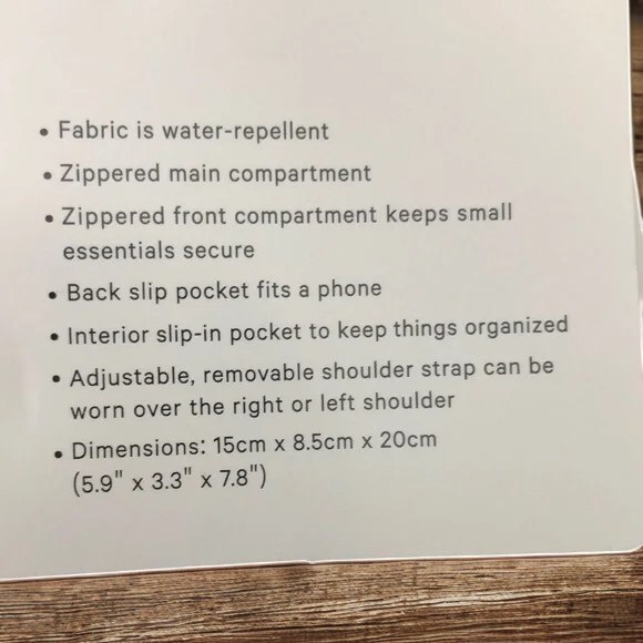 lululemon athletica Black Mini Bag with Gold Accents - Picture 2 of 7